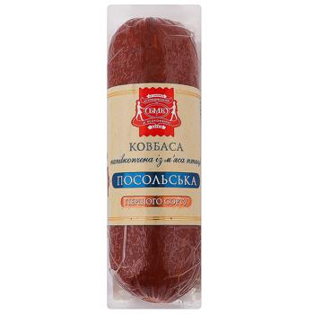 Ковбаса Безлюдівський М'ясокомбінат Посольська напівкопчена перший сорт 220г - купити, ціни на Auchan - фото 2
