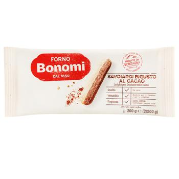 Bonomi BiHappy Vanilla-Cocoa Ladyfinger Cookies 200g - buy, prices for ULTRAMARKET - photo 1