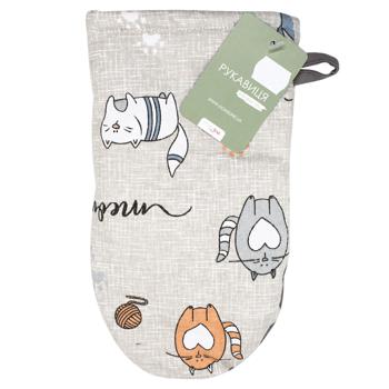 Home Line Cat in Kitchen Beige Glove 16x28cm - buy, prices for MegaMarket - photo 1