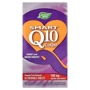 Коензим Q10, Smart Q10, Nature's Way, смак апельсинового крему, 100 мг, 30 жувальних таблеток - купити, ціни на Біотус - фото 3