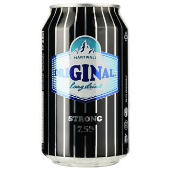 Коктейль Hartwall Original Long Drink Strong 7,5% 0,33л - купить, цены на Чудо Маркет - фото 1