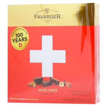 Favarger Premium Praline with Walnut Milk Chocolate 240g - buy, prices for WINETIME - photo 1