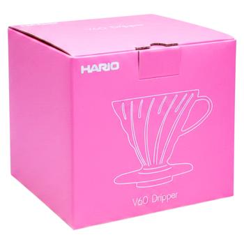 Пуровер Hario V60 02 Punch Pink  - купить, цены на Grono - фото 2