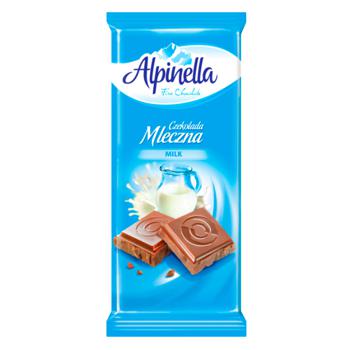 Шоколад молочний Alpinella 90г - купити, ціни на КОСМОС - фото 1