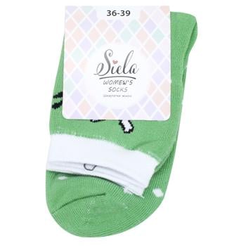 Siela Rabbit Middle Terry Women's Socks s.36-39 Light Green - buy, prices for - photo 1