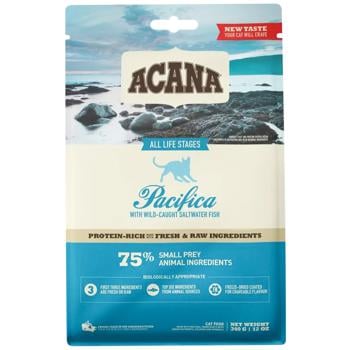 Корм сухой Acana Pacifica с рыбой для кошек 340г - купить, цены на MasterZoo - фото 2