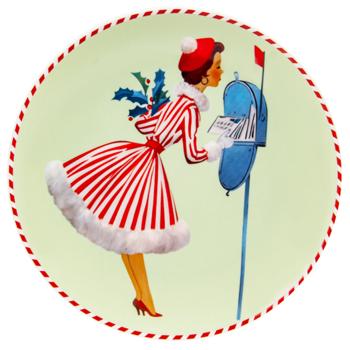 Lefard Miss Christmas Plate Set 2pcs 20.5cm - buy, prices for MegaMarket - photo 2