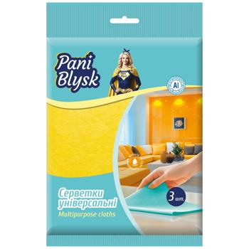 Серветки Pani Blysk універсальні 3шт