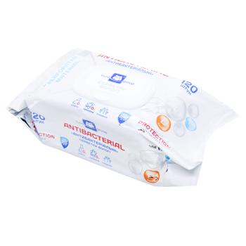 Eurogroup Antibacterial Wet Napkins with D-Panthenol, Silver Ions and Vitamin E 120pcs - buy, prices for COSMOS - photo 2