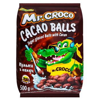 Сніданок сухий Mr.Croco Кульки з какао 500г - купити, ціни на Ідеал - фото 1