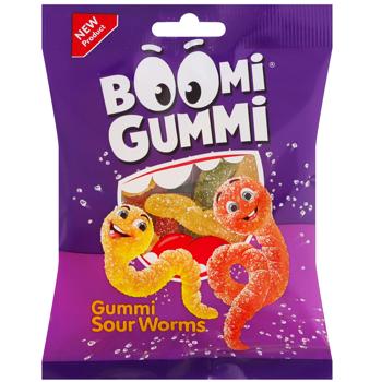 Boomi Gummi Sour Worms Jelly Candies 70g - buy, prices for Auchan - photo 1