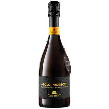 Dal Bello Asolo Prosecco DOCG Millesimato White Extra Dry Sparkling Wine 11% 0.75l - buy, prices for WINETIME - photo 1