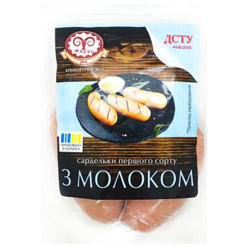 Сардельки Фарро З молоком перший сорт - купити, ціни на Чудо Маркет - фото 1