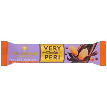 Шоколад молочный Millennium Very Peri с арахисом, изюмом и соленой карамелью 34г - купить, цены на КОСМОС - фото 1