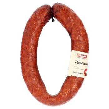 Ковбаса Домашня н/к в/г, кг (РИБАК) - купить, цены на Чудо Маркет - фото 1