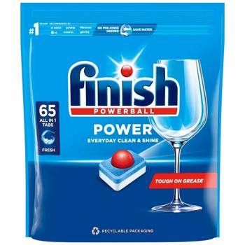 Таблетки для посудомийних машин Finish All in One 65шт