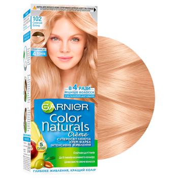 Крем-краска для волос Garnier Color Naturals суперосветляющая №102 Снежный блонд - купить, цены на Таврия В - фото 3