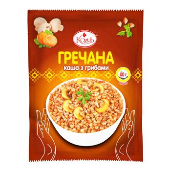 Каша гречневая Козуб с грибами 40г - купить, цены на Auchan - фото 1