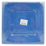 Blue Plastic Square Plates 23cm 10pcs