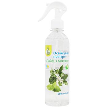 Auchan Lime with Mint Air Freshener 400ml - buy, prices for Auchan - photo 1