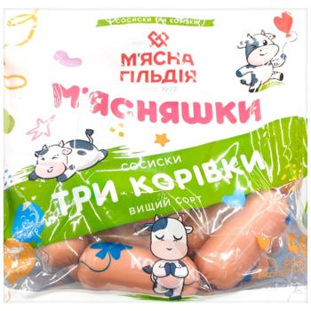 Сосиски Мясная Гильдия М'ясняшки Три коровки высший сорт - купить, цены на Эпицентр FOOD - фото 1