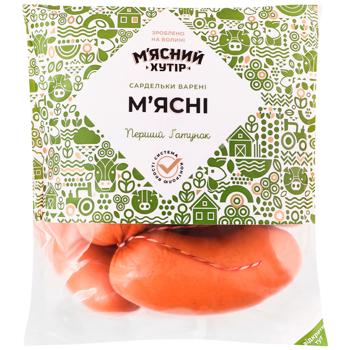 Сардельки Мясной Хутор Мясные вареные первый сорт - купить, цены на Торба - фото 1