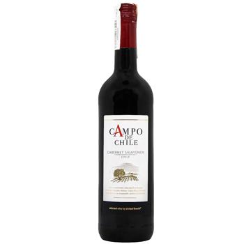 Campo de Chile Cabernet Sauvignon Red Dry Wine 13% 0.75l - buy, prices for MegaMarket - photo 1