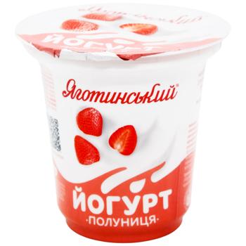 Йогурт Яготинський Полуниця 2,1% 260г - купити, ціни на КОСМОС - фото 1