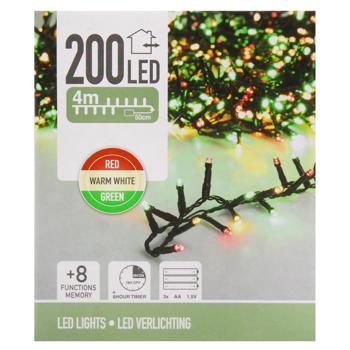 Koopman Outdoor Electric Garland 3хАА 200 LED 4.5m 3-Color - buy, prices for - photo 2