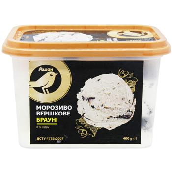 Мороженое Auchan Брауни сливочное 400г - купить, цены на - фото 2