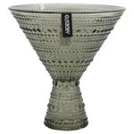 Ardesto Verbena Glass Gray Cream Bowl 12.8cm