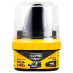Barton Black Shoe Cream with Applicator 50ml