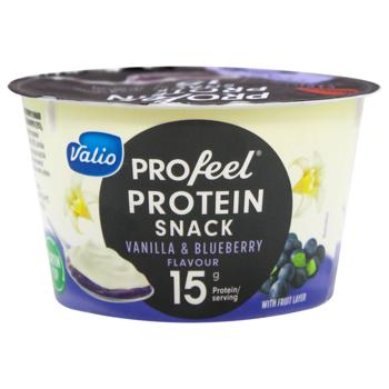 Valio Profeel Vanilla and Blueberry Lactose-Free Protein Snack 175g