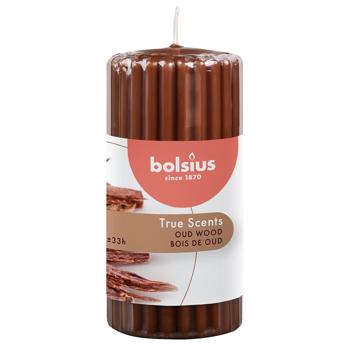Свеча Bolsius True Scents агаровое дерево 12х5,8см - купить, цены на КОСМОС - фото 1