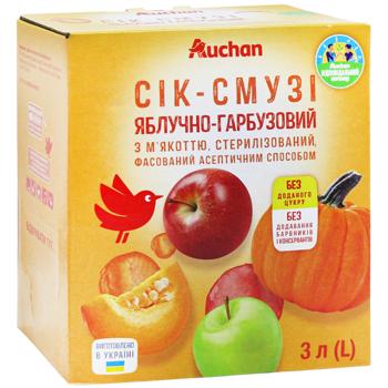 Auchan Apple-pumpkin Smoothie-juice 3l - buy, prices for - photo 3