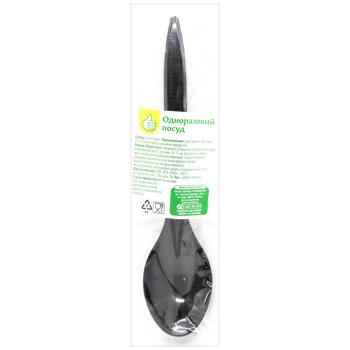 Auchan Black Disposable Spoon 1pc
