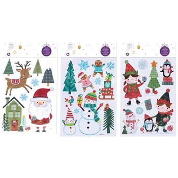 Christmas Stickers 24.5*35cm in assortment - buy, prices for Auchan - photo 1