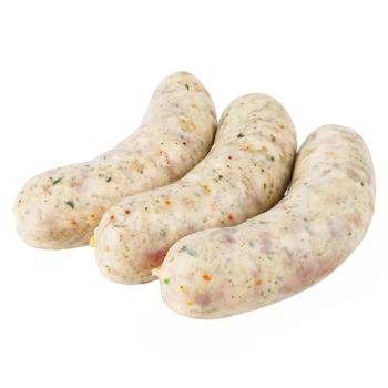 Chilled White Sausages for Grill