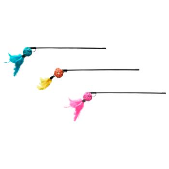 Pet Fun Teaser Rod with Ball Toy for Cats 40cm color in assortment - buy, prices for MasterZoo - photo 1