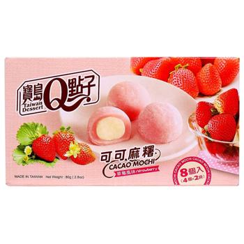 Тістечко моті Cacao Strawberry Taiwan Dessert к/у 80г - купити, ціни на Чудо Маркет - фото 1