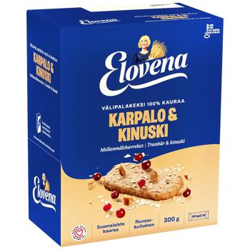 Галети з вівса Elovena журавлина та карамель 300г - купити, ціни на Auchan - фото 1