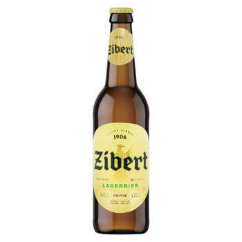 Пиво Zibert світле 4,4% 0,5л - купити, ціни на КОСМОС - фото 1