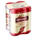 Пиво Krusovice Kralovske Svetle світле 4,2% 0,5л х 4шт