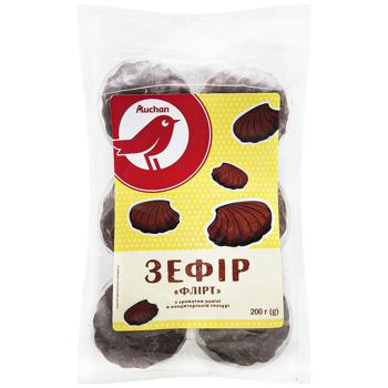 Зефир Auchan Флирт в глазури 200г