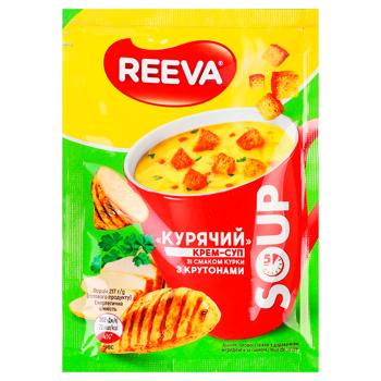 Крем-суп Reeva со вкусом курицы с крутонами 17г - купить, цены на NOVUS - фото 1