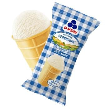 Морозиво Рудь Селянське 80г - купити, ціни на Чудо Маркет - фото 1