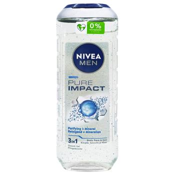 Гель для душа Nivea Men Pure Impact 3в1 500мл - купить, цены на NOVUS - фото 1
