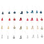 Actuel Star/Boot/Bell/Christmas Tree New Year Decoration 4cm in assortment