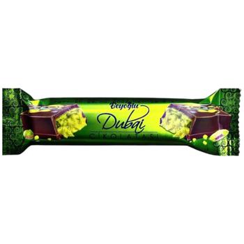 Beyoglu Dubai Milk Chocolate with Kadayif and Pistachio 35g