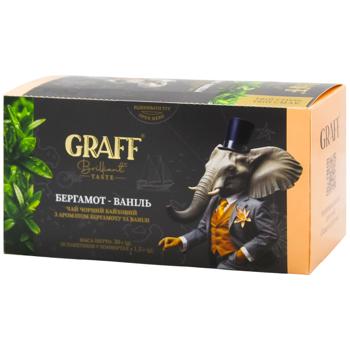 Чай чорний Graff Bergamot-Vanilla 1,5г*20шт - купити, ціни на Епіцентр FOOD - фото 1